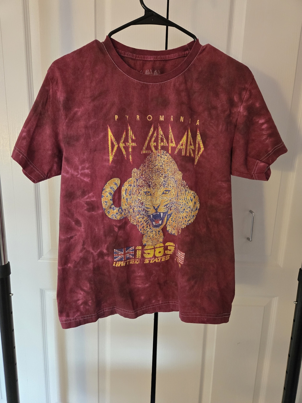Paromania Def Leppard Graphic Tee - Burgundy
